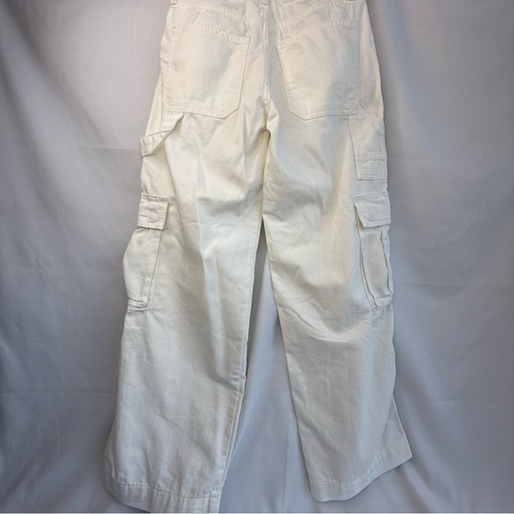 Wild Fable Women’s Size 0 White Wide Leg Cargo Jeans - Picture 3 of 16